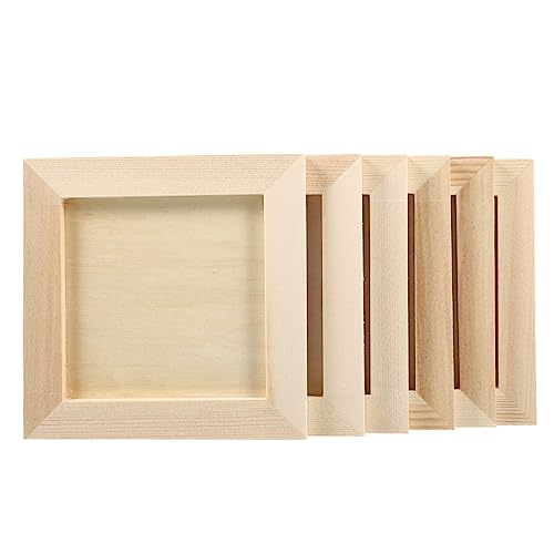 OSALADI 10 Sätze Holz Bilderrahmen DIY Knetbilderrahmen Für Kreative Und Dekorative Fotohalter Nachhaltigem Holz Für Bastelprojekte Und Kreative Gestaltung 6 Stück * 10 OSALADI 10 Sätze Holz Bilderrahmen DIY Knetbilderrahmen Für Kreative Und Dekorative Fotohalter Nachhaltigem Holz Für Bastelprojekte Und Kreative Gestaltung 6 Stück * 10 von OSALADI