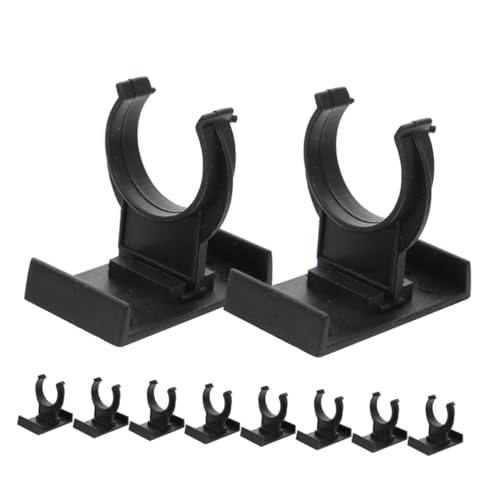 OSALADI 10 Stück Kick Sockelleisten Clip Clips Abnehmbar Einstellbar Schwer Wohn Planke Beine Vielseitig Für Fuß Küchenschrank Installieren Unterstützung Board Sockel Clip Black Pp von OSALADI