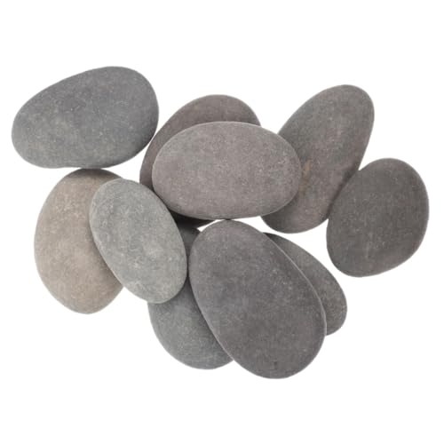 OSALADI 10 Stück Malsteine Glatte Natursteine zum Bemalen für DIY Bastelprojekte für Dekoration und und Graue Farbe OSALADI 10 Stück Malsteine Glatte Natursteine zum Bemalen für DIY Bastelprojekte für Dekoration und und Graue Farbe von OSALADI