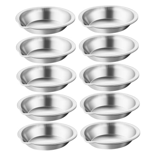 OSALADI 10 Stück Palette Farbschüsseln kleine Farbwanne Mini-Farbwanne Farbmischbecher im Maßstab 1:1 Maltablett aus Metall Modellierung von Farbwannen malen Schale Rostfreier Stahl Silver OSALADI 10 Stück Palette Farbschüsseln kleine Farbwanne Mini-Farbwanne Farbmischbecher im Maßstab 1:1 Maltablett aus Metall Modellierung von Farbwannen malen Schale Rostfreier Stahl Silver von OSALADI