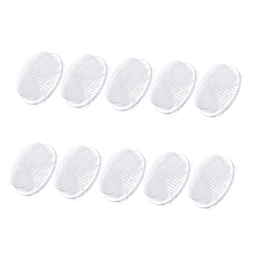 OSALADI 10 Stück Runde Transparente Plastik Blumensteckigel mit Saugnapfbasis Stabiler Flower Frog für Hochzeit Party Vase Vielseitiges Blumengesteck-Werkzeug Wiederverwendbar Modernes von OSALADI