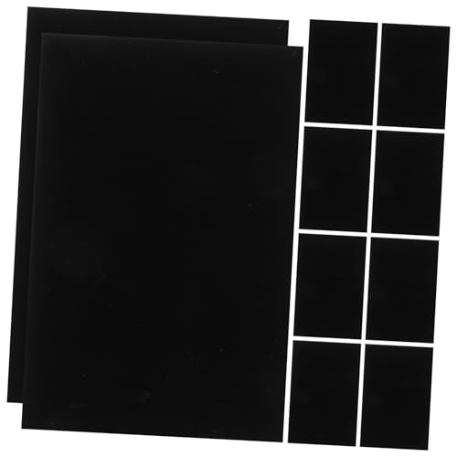 OSALADI 10 Stück Selbstklebende Schmuckbox Einlage Schwarze DIY Futter für Schmuckkästen Abnehmbarer Schutz und Dekoration für Aufbewahrungsboxen von OSALADI