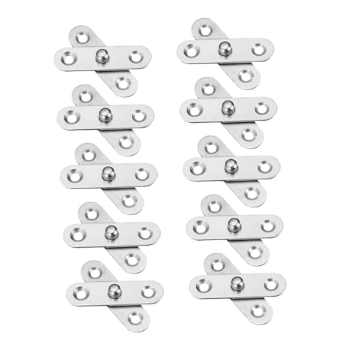 OSALADI 10 Stück Teiliges Edelstahl Drehbare Versteckte Türscharniere Robustes Möbel scharnier Vielseitig für Kleiderschränke Möbel und Türen Einfache Montage Langlebige OSALADI 10 Stück Teiliges Edelstahl Drehbare Versteckte Türscharniere Robustes Möbel scharnier Vielseitig für Kleiderschränke Möbel und Türen Einfache Montage Langlebige von OSALADI
