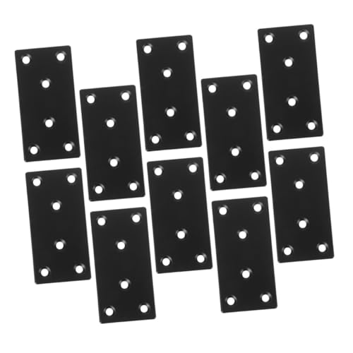 OSALADI 10 Stück Teiliges Schwarz Metall Winkelverbinder für Holzregale Stabile Befestigungselemente mit Löchern zur Unterstützung von Möbeln und Schränken Installieren Langlebig und OSALADI 10 Stück Teiliges Schwarz Metall Winkelverbinder für Holzregale Stabile Befestigungselemente mit Löchern zur Unterstützung von Möbeln und Schränken Installieren Langlebig und von OSALADI