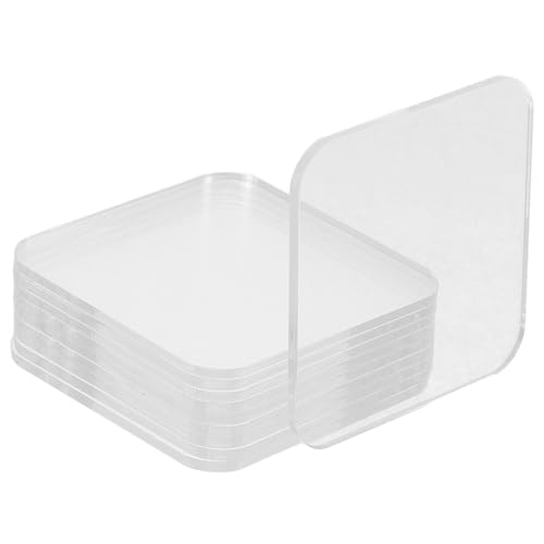 OSALADI 10 Stück Teiliges Transparente Acryl etiketten mit Abgerundeten Ecken Langlebige Klare Körbchen beschriftungsschilder für Küche Vielseitig Verwendbar Behältern und von OSALADI