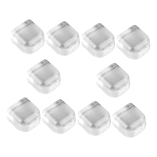OSALADI 10 Stück Teiliges Transparentes Silikon Türstopper Stoßdämpfend Selbstklebend ohne Bohren Rutschfest Schützt Wand und Tür Vielseitig für Schlafzimmer Wohnzimmer Büro Geeignet von OSALADI