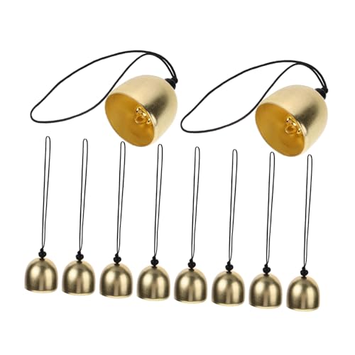 OSALADI 10 Stück Teiliges Vintage Metall Glöckchen mit Schwarzem Band Vielseitige Kuhglocken für DIY Windspiele Dekorative Hängende Tisch und Auto Ornamente mit Klarem Klang für Hochzeit OSALADI 10 Stück Teiliges Vintage Metall Glöckchen mit Schwarzem Band Vielseitige Kuhglocken für DIY Windspiele Dekorative Hängende Tisch und Auto Ornamente mit Klarem Klang für Hochzeit von OSALADI