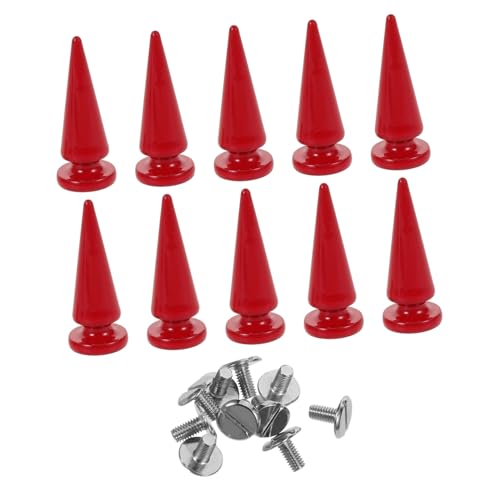 OSALADI 10 Stück Tree Spikes Schraubnieten aus Metall Stabile Kegelspitzen für DIY Lederhandwerk Langlebige Punk Nieten für Kleidung Schuhe Taschen Modische Baumform Dekoration von OSALADI