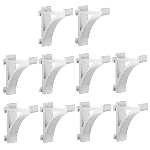 OSALADI 10stücke Gefrierschrank Regal Clip Kit Aus Aluminium Für Kühlschrank Mit Hakenunterstützung Pack Einfach Zu Montieren Und Langlebig Für Täglichen Gebrauch von OSALADI