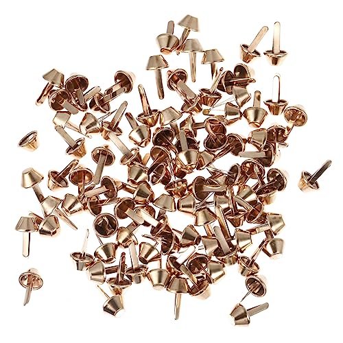 OSALADI 100stücke Handtaschen-fußnieten DIY Spikes Für Taschen Leicht Goldfarben Für Handtaschen Geldbörsen Lederarbeiten von OSALADI