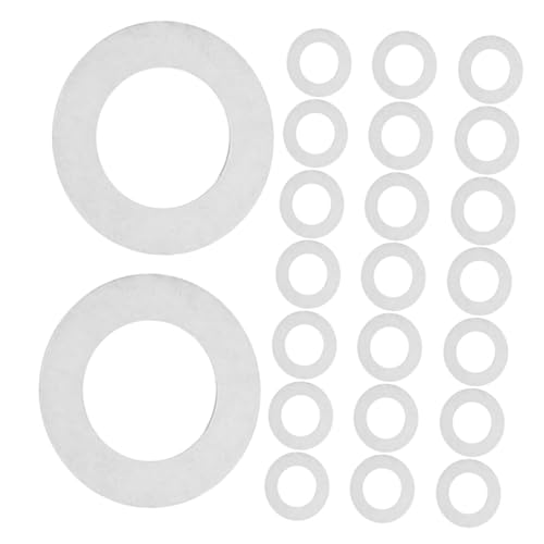 OSALADI 100 Stück Edelstahl Türgriffscheiben Unterlegscheiben Korrosionsbeständig Präzise Passform Flache Reparatur-washer Für Wohn Gewerbegebrauch von OSALADI