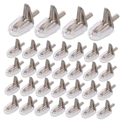 OSALADI 100 Stück Klare Kunststoff Regalträger Pins Eingelassene Regalhalterung Ersatz Regalstützstifte für Bücherregale Schränke und Möbel Zubehör OSALADI 100 Stück Klare Kunststoff Regalträger Pins Eingelassene Regalhalterung Ersatz Regalstützstifte für Bücherregale Schränke und Möbel Zubehör von OSALADI