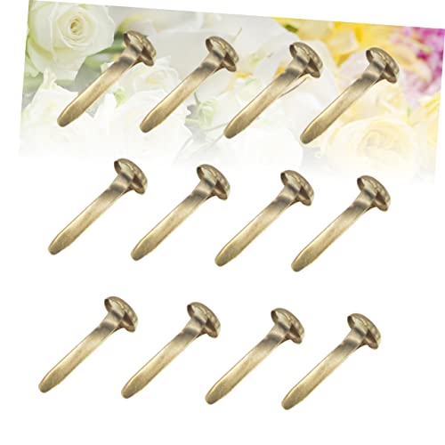 OSALADI 100stücke Goldene Nägel Mini Rundstifte Brads Für Scrapbooking Karten Basteln Dekorieren DIY Projekt Werkzeug von OSALADI