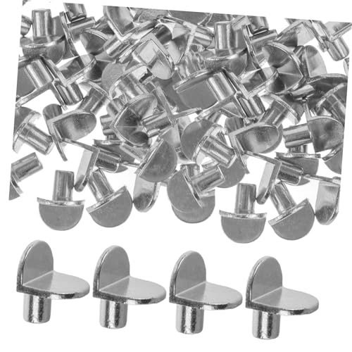 OSALADI 100 Stück Teiliges Regalbodenträger aus Verstärktem Legierungsstahl Stabile und Wackelfreie Einlegebodenstützen für Küchen und Kleiderschränke Regalhalter für Möbel und Schränke von OSALADI