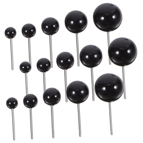 OSALADI 100 Stück Teiliges Schwarze Kunststoff sicherheitsaugen mit Unterlegscheiben für DIY Puppen Bären Plüschtiere Basteln Kindgerechtes Handwerkszeug zur Puppenherstellung und von OSALADI