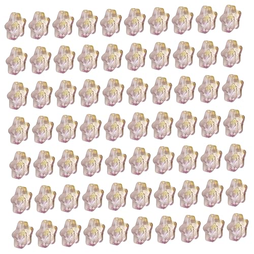 OSALADI 100Stücke DIY Schmuckperlen Sternförmige Spacer Charms Dekorative Bastelperlen Für Armbänder Halsketten Und Bastelprojekte Strahlend Und Langlebig von OSALADI
