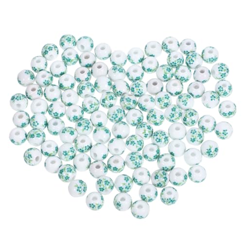 OSALADI 100stücke Keramik Porzellan Perlen Kugelperlen Schmuckherstellungsanhänger DIY Material Blumenperlen Aus Keramik OSALADI 100stücke Keramik Porzellan Perlen Kugelperlen Schmuckherstellungsanhänger DIY Material Blumenperlen Aus Keramik von OSALADI