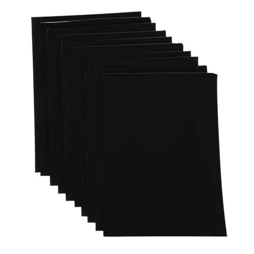 OSALADI 10Blatt Selbstklebende Samtstoff Bögen Teilig Weiche Filzfolie mit Samtiger Oberfläche und Rutschfester Rückseite für Schmuckkästchen und DIY Bastelprojekte von OSALADI