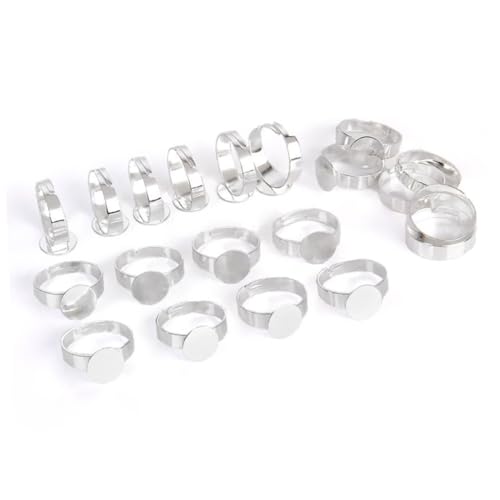 OSALADI 10Stücke Einstellbare Ringbasis Teiliges Runde Pad Ringbasis für DIY Schmuck und Nickelfrei Ringe und Bastelprojekte OSALADI 10Stücke Einstellbare Ringbasis Teiliges Runde Pad Ringbasis für DIY Schmuck und Nickelfrei Ringe und Bastelprojekte von OSALADI