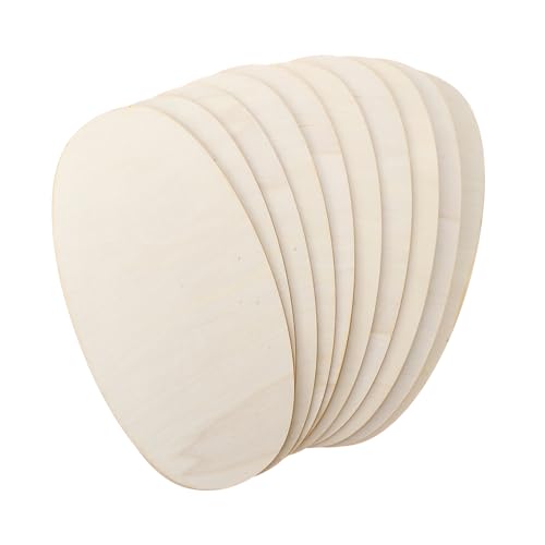 OSALADI 10Stücke Ovale Holzscheiben Unvollendete Holzspäne für DIY Handwerk Bastelprojekte und Partys für Dekorationen und Kreative Gestaltung von OSALADI