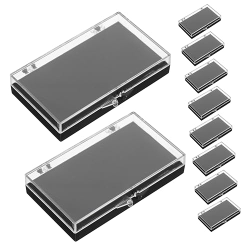 OSALADI 10Stücke Teiliges Rechteckige Kunststoff Box für Abzeichen Schmuck Transparente Vitrine für Medaillen Ringe für Veranstaltungen Erinnerungsstücke OSALADI 10Stücke Teiliges Rechteckige Kunststoff Box für Abzeichen Schmuck Transparente Vitrine für Medaillen Ringe für Veranstaltungen Erinnerungsstücke von OSALADI