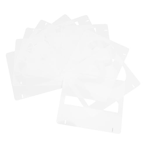 OSALADI Wiederverwendbare Zahlenschablonen Aus Kunststoff 10er-Set Zum Malen Von Adressnummern Schablonenvorlagen Für Briefkastenschilder von OSALADI