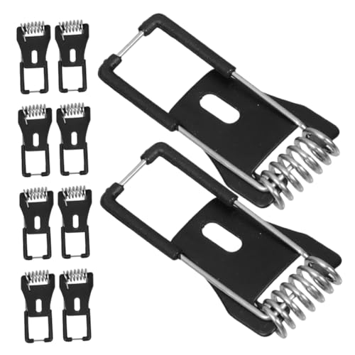 OSALADI 10st Downlight-federhalterung Federclips Zum Halten Der Lampe Deckenlampenclip Einbau-led-deckenleuchte Einbauleuchten Clips Lampenzubehör Kleine Leuchte Black Kaltgewalztes Blech von OSALADI