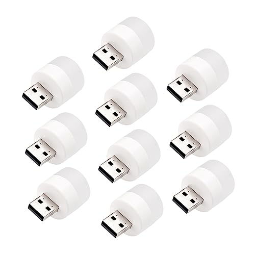 OSALADI 10st Usb-nachtlicht Beleuchtungslicht Tragbare Lampe Toilettenlicht Baby-nachtlicht Tragbare Umgebungsbeleuchtung Usb-led-autolicht Usb-innenlampe Im Auto Mini Pvc Laptop von OSALADI