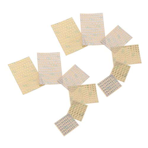 OSALADI 12 Blatt Teiliges Mini Metallaufkleber mit Zahlen und Buchstaben Selbstklebende Langlebige Sticker für Handys Scrapbooking und DIY Bastelprojekte Gemischte Stile OSALADI 12 Blatt Teiliges Mini Metallaufkleber mit Zahlen und Buchstaben Selbstklebende Langlebige Sticker für Handys Scrapbooking und DIY Bastelprojekte Gemischte Stile von OSALADI
