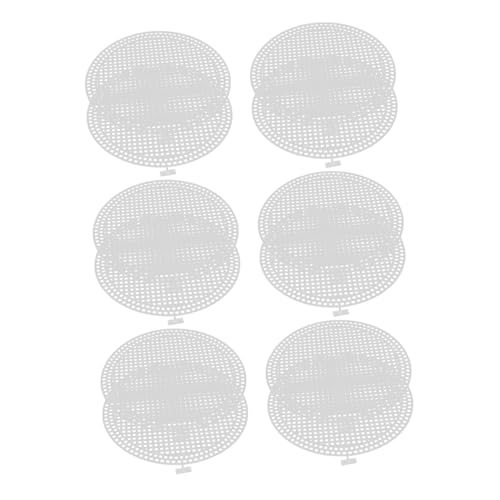 OSALADI 12 Stück Runde Weiße Kunststoff-mesh-böden Stabile Basis für DIY Häkel Stricktaschen Langlebige Netzplatten für Handwerksprojekte Kreative Taschenstruktur Verbessern von OSALADI