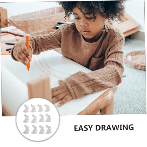 OSALADI 12 Stück Teiliges DIY Bastelset Weiße Schaummodelle Kaninchen für Osterdekoration Kreativset zum Bemalen und Basteln OSALADI 12 Stück Teiliges DIY Bastelset Weiße Schaummodelle Kaninchen für Osterdekoration Kreativset zum Bemalen und Basteln von OSALADI