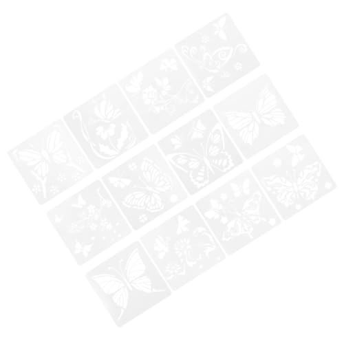 OSALADI 12 Stück Teiliges Schmetterling Stencil Wiederverwendbare Robuste Malvorlagen für Möbel Wandfarben Streichen DIY Basteln und Wohnkultur OSALADI 12 Stück Teiliges Schmetterling Stencil Wiederverwendbare Robuste Malvorlagen für Möbel Wandfarben Streichen DIY Basteln und Wohnkultur von OSALADI