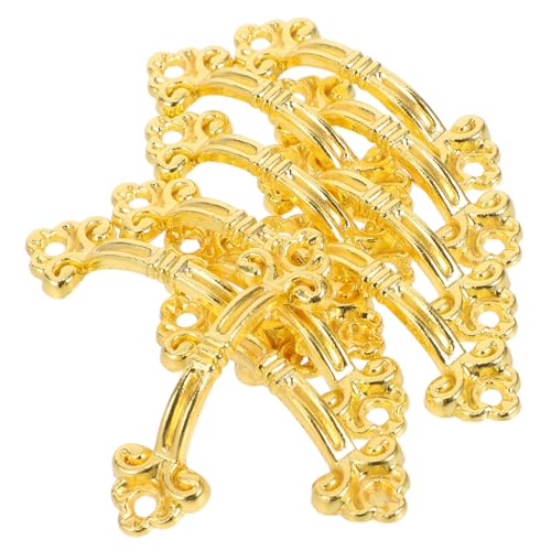 OSALADI 12 Stück Teiliges Vintage Schubladengriffe Gold Mini Möbelbeschläge Dekorative Metallgriffe für Schmuckkästen Kleine Möbel Langlebig Ergonomisch Einfache Montage von OSALADI