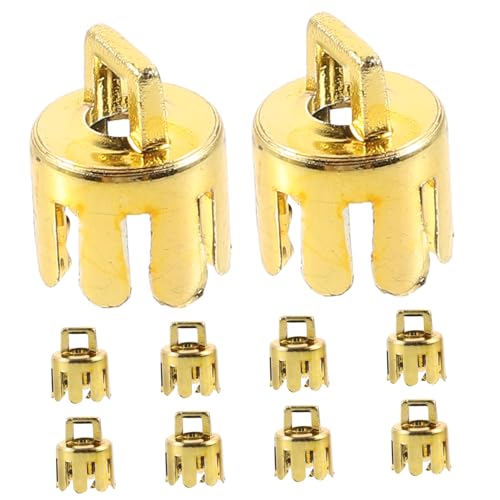 OSALADI 12 Stück Teiliges Weihnachtskugel Aufhänger Kappen Goldfarbene DIY Dekokappen für Christbaumschmuck Universelle Wiederverwendbare Weihnachtsornament Ersatzteile OSALADI 12 Stück Teiliges Weihnachtskugel Aufhänger Kappen Goldfarbene DIY Dekokappen für Christbaumschmuck Universelle Wiederverwendbare Weihnachtsornament Ersatzteile von OSALADI