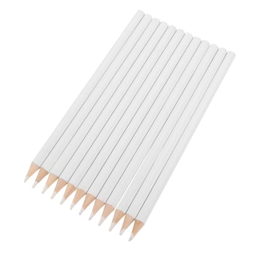 OSALADI 12 Stück Teiliges Weiße Wasserlösliche Kreide Waschbare Markierstifte für Stoffe Nahtfeine Kreidestifte für Näher Patchwork Handarbeiten und Kleidermacher von OSALADI