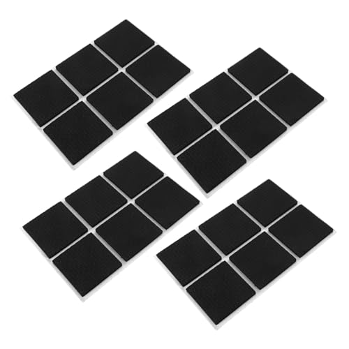 OSALADI 12Stücke Selbstklebende Möbelstopper Quadratische Bodenschutz Pads Gripper Für Möbel Schreibtisch Und Stuhlbeine Möbeluntersetzer Zum Schutz des von OSALADI