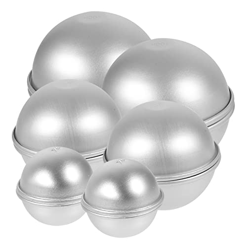 OSALADI 12Stücke Teiliges Halbkreisform Backform Aluminiumlegierung DIY Badekugel und Kuchenform für Projekte Robust und Einfach zu Reinigen für Bastelarbeiten OSALADI 12Stücke Teiliges Halbkreisform Backform Aluminiumlegierung DIY Badekugel und Kuchenform für Projekte Robust und Einfach zu Reinigen für Bastelarbeiten von OSALADI