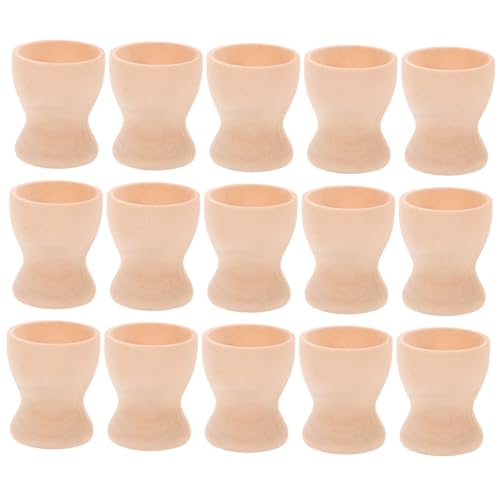 OSALADI 15 Stück Teiliges Holz Eierbecher für Ostereier Stabiler DIY Halter Naturbelassenem Holz Handgefertigte Osterdekoration Vielseitiger Eierständer für Bemalte und Gekochte Eier OSALADI 15 Stück Teiliges Holz Eierbecher für Ostereier Stabiler DIY Halter Naturbelassenem Holz Handgefertigte Osterdekoration Vielseitiger Eierständer für Bemalte und Gekochte Eier von OSALADI