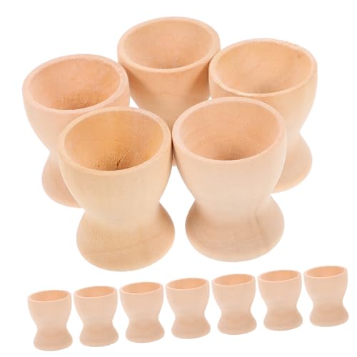 OSALADI 15 Stück Teiliges Holz Eierhalter für DIY Ostereier Stabile Fein Polierte Eierbecher mit Rutschfestem Sockel zum Bemalen und Dekorativen Halten von Ostereiern bei Festen und OSALADI 15 Stück Teiliges Holz Eierhalter für DIY Ostereier Stabile Fein Polierte Eierbecher mit Rutschfestem Sockel zum Bemalen und Dekorativen Halten von Ostereiern bei Festen und von OSALADI
