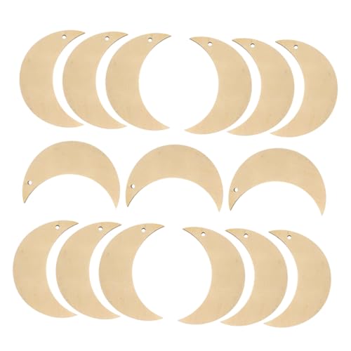OSALADI 15 Stück Teiliges Holz Mondformen Natürliche Unvollendete Holzscheiben Vielseitige Bastelholzplatten für DIY Kunstprojekte Kinderaktivitäten und Wohnraumdekoration OSALADI 15 Stück Teiliges Holz Mondformen Natürliche Unvollendete Holzscheiben Vielseitige Bastelholzplatten für DIY Kunstprojekte Kinderaktivitäten und Wohnraumdekoration von OSALADI