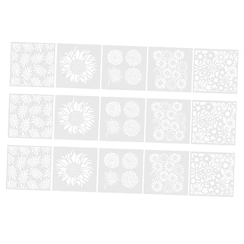 OSALADI 15 Stück Teiliges von Wiederverwendbaren Schablonen für Blumenmalerei Diy Vorlagen für Tagebuch Wandgestaltung und Bastelarbeiten Geeignet für Acrylfarben und Mehr OSALADI 15 Stück Teiliges von Wiederverwendbaren Schablonen für Blumenmalerei Diy Vorlagen für Tagebuch Wandgestaltung und Bastelarbeiten Geeignet für Acrylfarben und Mehr von OSALADI