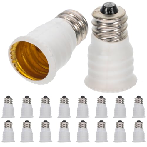 OSALADI 15 Stücke E12 Umwandlung Lampe Kopf Glühbirne Basis Konverter E14 Fassung Adapter Lampe Adapter Glühbirne Extender Weiß Aluminium Kupferbeschichteter Ring Glühbirne Konverter OSALADI 15 Stücke E12 Umwandlung Lampe Kopf Glühbirne Basis Konverter E14 Fassung Adapter Lampe Adapter Glühbirne Extender Weiß Aluminium Kupferbeschichteter Ring Glühbirne Konverter von OSALADI