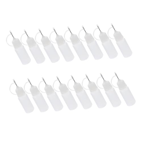 OSALADI 16 Stück Ölflaschen Quetschflaschen Applikatorflaschen Nadelspitzenflaschen Nadelspitzen Quetschflaschen Nadelflaschen Klebstoff Quilling Werkzeug von OSALADI