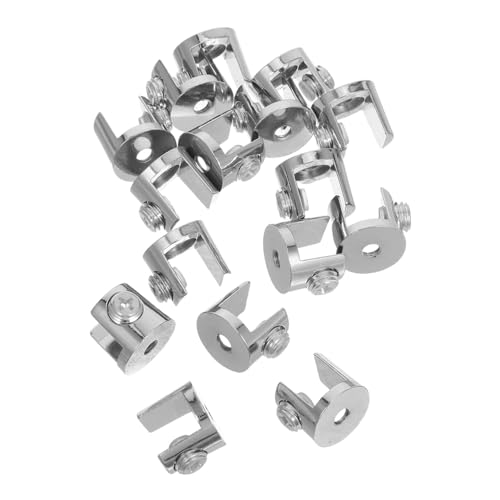 OSALADI 16 Stück Teiliges Zinklegierung Glasklemmen für Dicke Glasplatten Stabile Wandbefestigung Modernes Design Sichere und Einfache Montage Rutschfeste Glasbodenträger OSALADI 16 Stück Teiliges Zinklegierung Glasklemmen für Dicke Glasplatten Stabile Wandbefestigung Modernes Design Sichere und Einfache Montage Rutschfeste Glasbodenträger von OSALADI