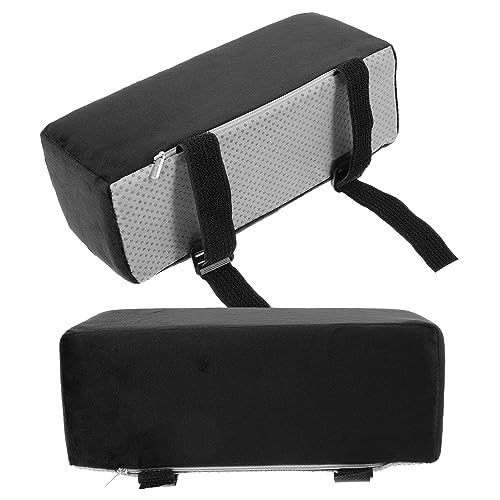 OSALADI 1Paar Bequeme Armlehnen Pads für Stühle Ergonomische Ellbogenpolster mit Atmungsaktivem Design für Büro und Gaming Stühle Klassischem Schwarz von OSALADI