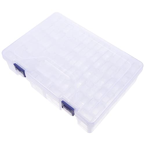 OSALADI 1Satz Fächer Schmuck Aufbewahrungsbox für Nailart Tools und Perlen Transparente Diamant Aufbewahrungskiste für Pailletten und Kleine Gegenstände Leicht und Kompakt von OSALADI