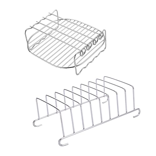 OSALADI 1Satz Friteusenteile Teiliges Zubehör für Luftfritteusen mit Spießständer und Toastständer Hochtemperaturbeständig zu Reinigen für Grill von OSALADI