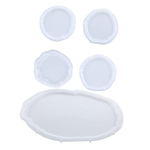 OSALADI 1Satz Silikonform für DIY Untersetzer und Tabletts Teiliges mit Unregelmäßigen Designs Leicht Entformbar für Bastelprojekte und Tischdekorationen Epoxidharz OSALADI 1Satz Silikonform für DIY Untersetzer und Tabletts Teiliges mit Unregelmäßigen Designs Leicht Entformbar für Bastelprojekte und Tischdekorationen Epoxidharz von OSALADI