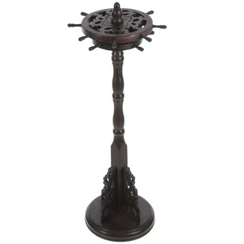 OSALADI 1Stück Vintage Holzhängender Pinselständer Robuster Tintenbürstenhalter Edelhölzern Drehbares Design Eleganter Stifthalter für Kalligraphie und Schreibutensilien von OSALADI