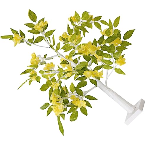 OSALADI Nachttischlampe Wisteria Blumenform Led Licht Dekorative Tischleuchte Baum Nachtlampe Für Home Garten Terrasse von OSALADI